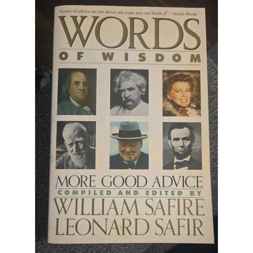 1989 "Words of Wisdom: More Good Advice" by William Safire & Leonard Safir